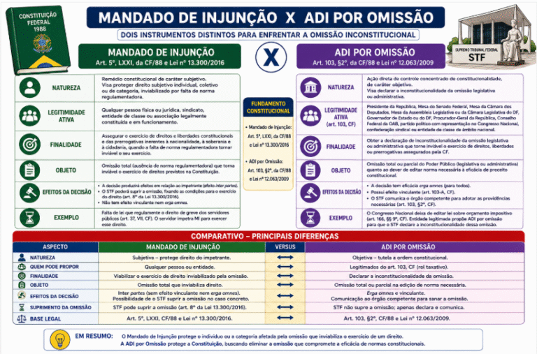 Aula 06 – LEITURA COMPLENTAR OBRIGATÓRIA – Mandado e Injunção X ADIn por Omissão