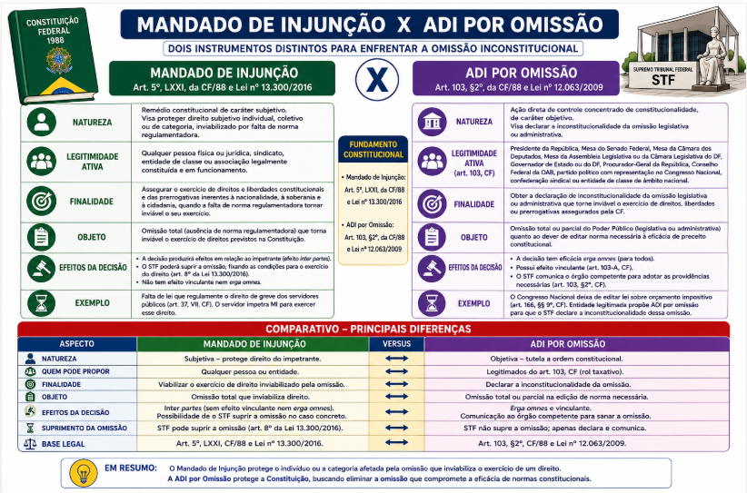 Aula 06 – LEITURA COMPLENTAR OBRIGATÓRIA – Mandado e Injunção X ADIn por Omissão